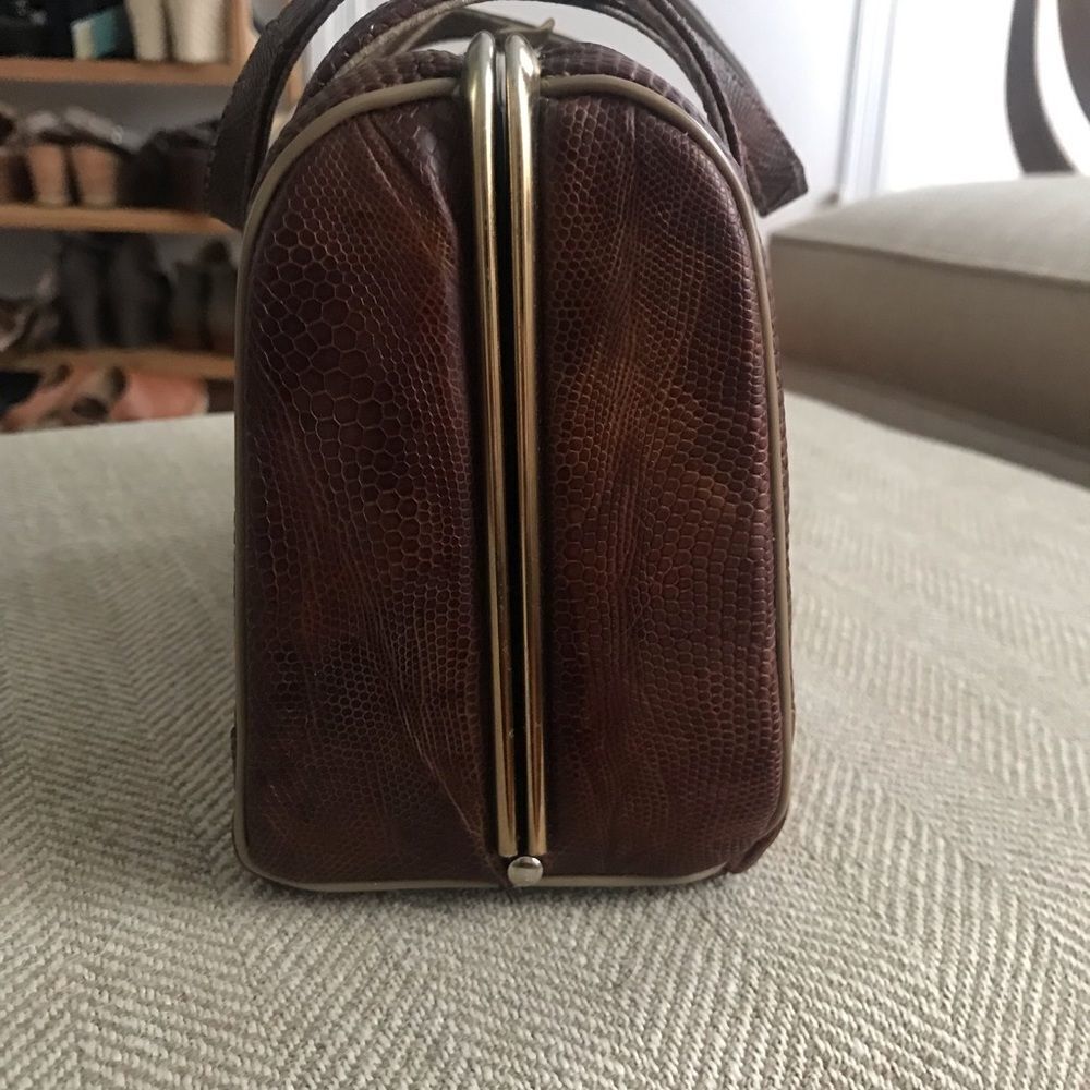 Vintage  alligator crocodile look handbag - Picture 4 of 8